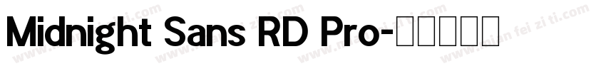Midnight Sans RD Pro字体转换